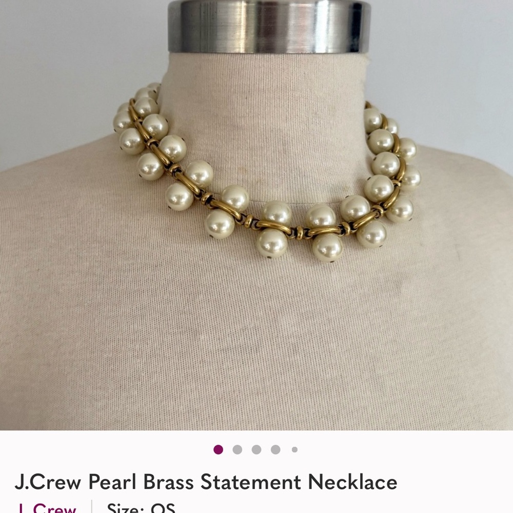 WANTED!!! J. Crew Gold and Cream Pearl Necklace
